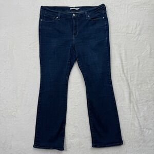 Levi's Jeans Womens 16W Dark Wash Classic Bootcut Denim Mid Rise Stretch Indigo